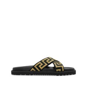 Versace Black Flip-Flops & Slides Men